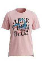 Camiseta Abercrombie & Fitch kids rosa