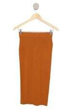 Saia Lápis Achados das Influencers mostarda