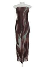 Vestido Achados das Influencers estampado com forro