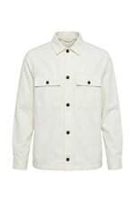 Camisa Zara masculina off white