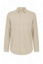 Camisa de sarja Zara masculina bege