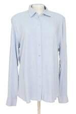 Camisa Sixtini Feminina Azul Acinzentada Com Barra Mllet