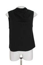 Blusa Zara preta com drapeado