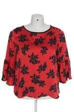 Blusa Luigi Bertolli feminina vermelha estampada