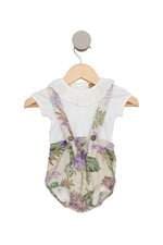 Conjunto Upbaby off white floral
