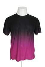 Camiseta esportiva Zara masculina preta e rosa