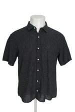 Camisa Foxton masculina preta quadriculada 