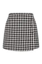 Shorts saia Endless em tweed xadrez