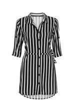 Vestido chemise Achados Repassa listrado