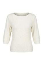 Blusa feminina Achados Repassa em tricot off white
