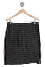 Saia Valentina Feminina Preta Com Cós Com Elástico