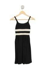 Vestido Zara kids preto com recortes