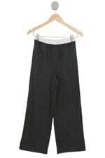 Calça de tecido Zara kids cinza escuro com cós com elástico
