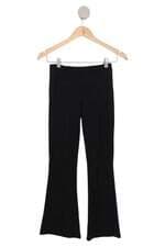 calça flare Zara kids preta com cós com elástico