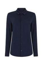 Camisa Zara feminina azul marinho