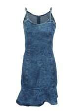 vestido feminino azul denim