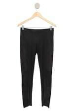 Calça legging Amaro preta transparente com recortes