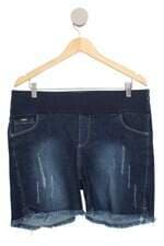 Shorts jeans maternidade Renner azul cós com elástico