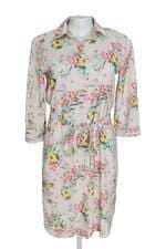 Vestido chemise Renner rosa floral com forro