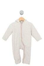 Macacão kids off white listrado