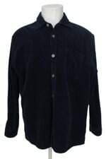 Camisa Cotelê Zara Masculina Azul Com Barra MulleT