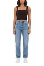 top C&A marrom texturizado