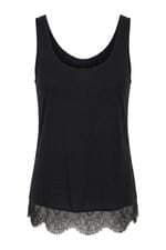 Regata Hering feminina azul marinho com renda