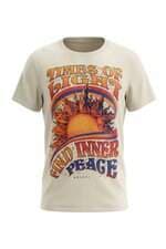 Camiseta Feminina Colcci Manga Curta com Estampa Localizada Off White