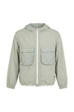 Jaqueta Corta Vento Feminina Zara Kids Verde