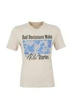 Camiseta Feminina Renner Bege 