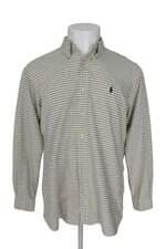 camisa Ralph Lauren masculina amarela estampada