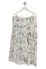 Saia Midi Transpassada Renner Feminina Estampada 