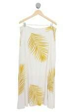 Saia Longa Em Viscolinho Renner Feminina Estampa De Folhagem