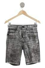 Bermuda de sarja John JohN verde metalizada