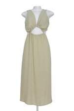 Vestido Six one verde com forro