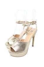 sandália feminina dourada