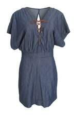 Vestido jeans Feminino Bobstore azul