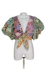 blusa cropped Farm estampada