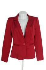 Blazer feminino vermelho com forro