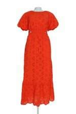 Vestido Laise Tvz laranja com forro