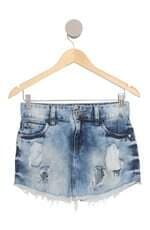 minissaia jeans Colcci azul