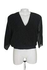 Blusa Renner feminina preta com poás