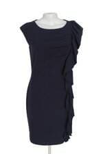 Vestido Calvin Klein feminino azul com jabô 