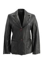 Blazer Feminino em Couro Zara Preta