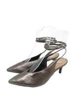 Slingback Arezzo snake prata