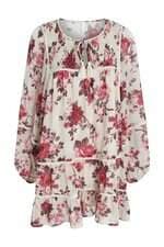 vestido feminino francescas bege floral