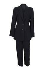 Conjunto Duas Peças Oversize Blazer e Calça Donna Tella Azul Marinho 