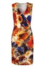 Vestido Midi Drapeado Estampado Ralph Lauren