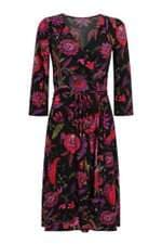 Vestido Curto Manga Longa Estampa Floral Ralph Lauren