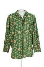 camisa Farm feminina verde estampada